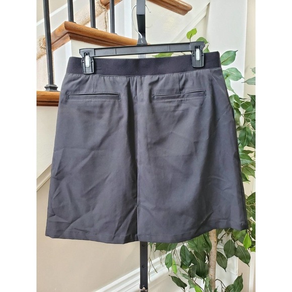 Puma Pounce Solid Black Polyester Comfort Waist A-Line Active Wear Skort Size M - Picture 6 of 12